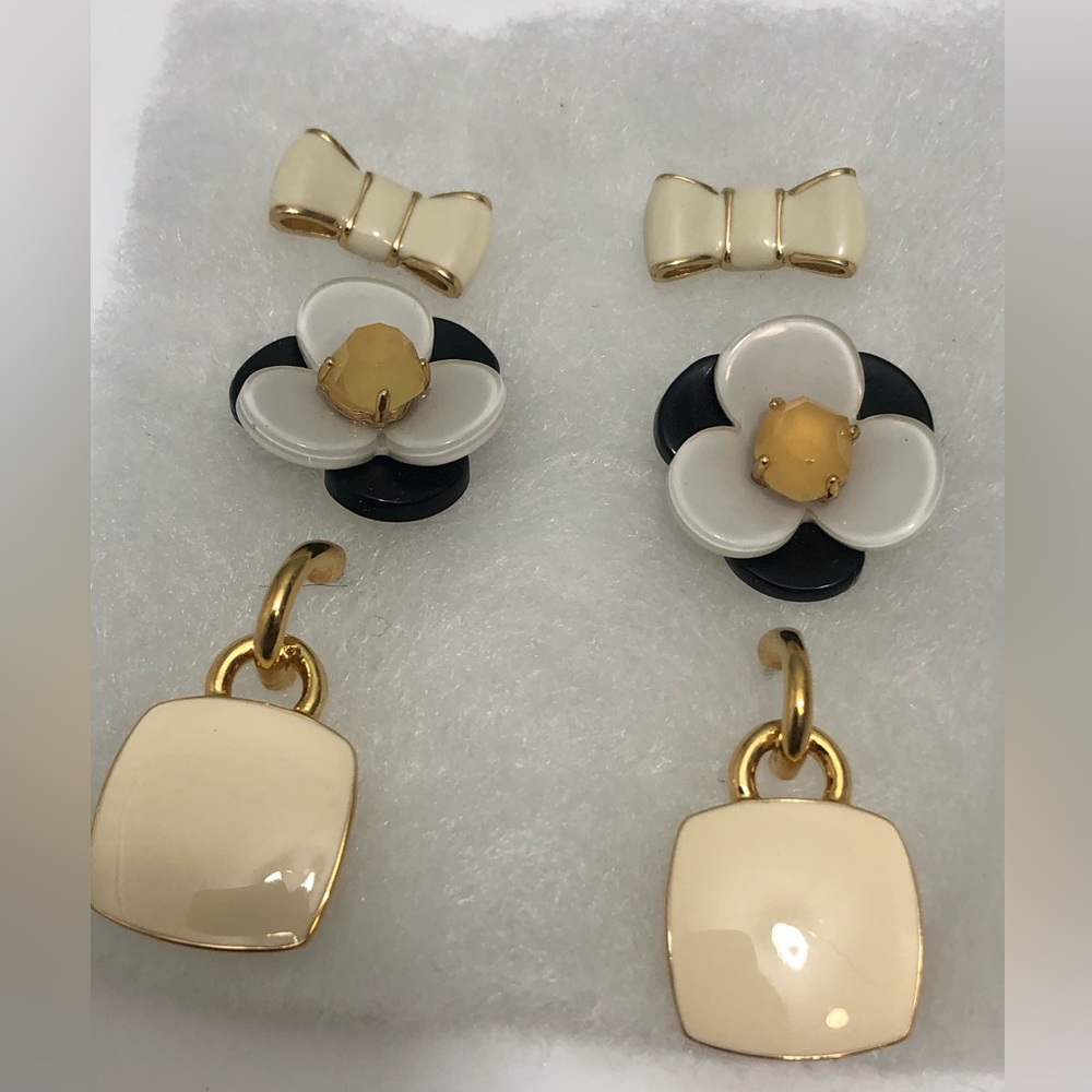 Kate Spade Monet arrings Lot of 3 Pairs - Picture 7 of 9
